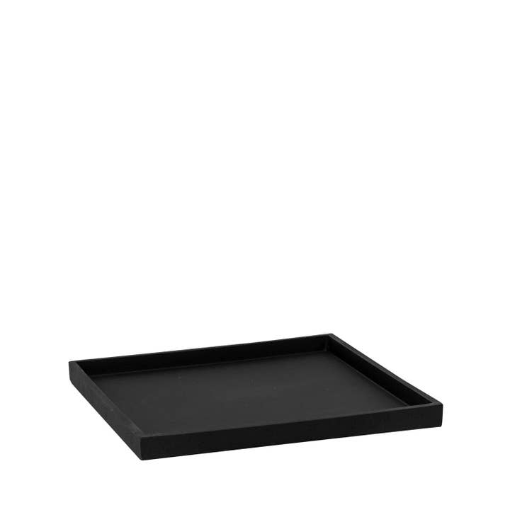 Sottovaso Block M - Nero - L 44 cm x P 44 cm x A 4 cm per la vendita all'ingrosso da parte di Pottery Pots