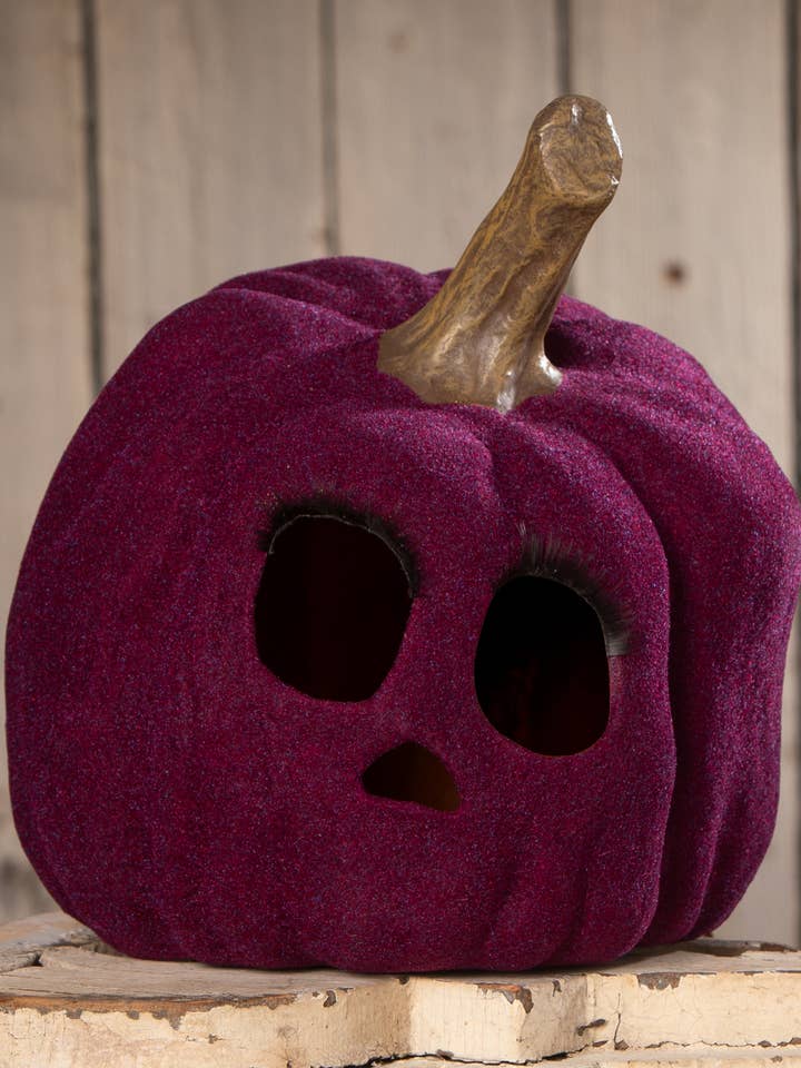 Flocked Purple Jol for wholesale by Bethany Lowe Designs