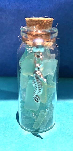 A SEAGLASS CREATION/SALTY SIGNS DESIGNS - Wholesale Pendant/Charm Necklace - Seaglass Charm Bottles - Stainless Steal Charms4