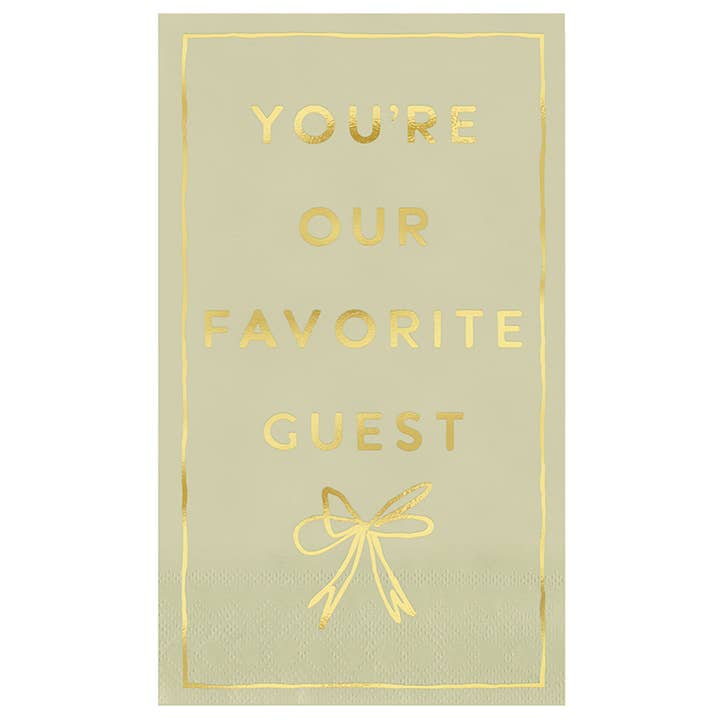 Santa Barbara Design Studio by Creative Brands - Wholesale Disposable Napkin - Paper Guest Napkins - You're Our Favorite Guest
