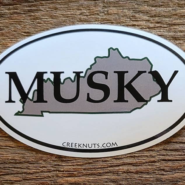 Kentucky Classic Musky Sticker for wholesale by creeknuts.com