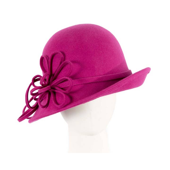 Max Alexander by Cupids Millinery Melbourne - Venta al por mayor Sombrero cloche - Mujer - Sombrero tipo cloche de fieltro de moda invernal de Max Alexander