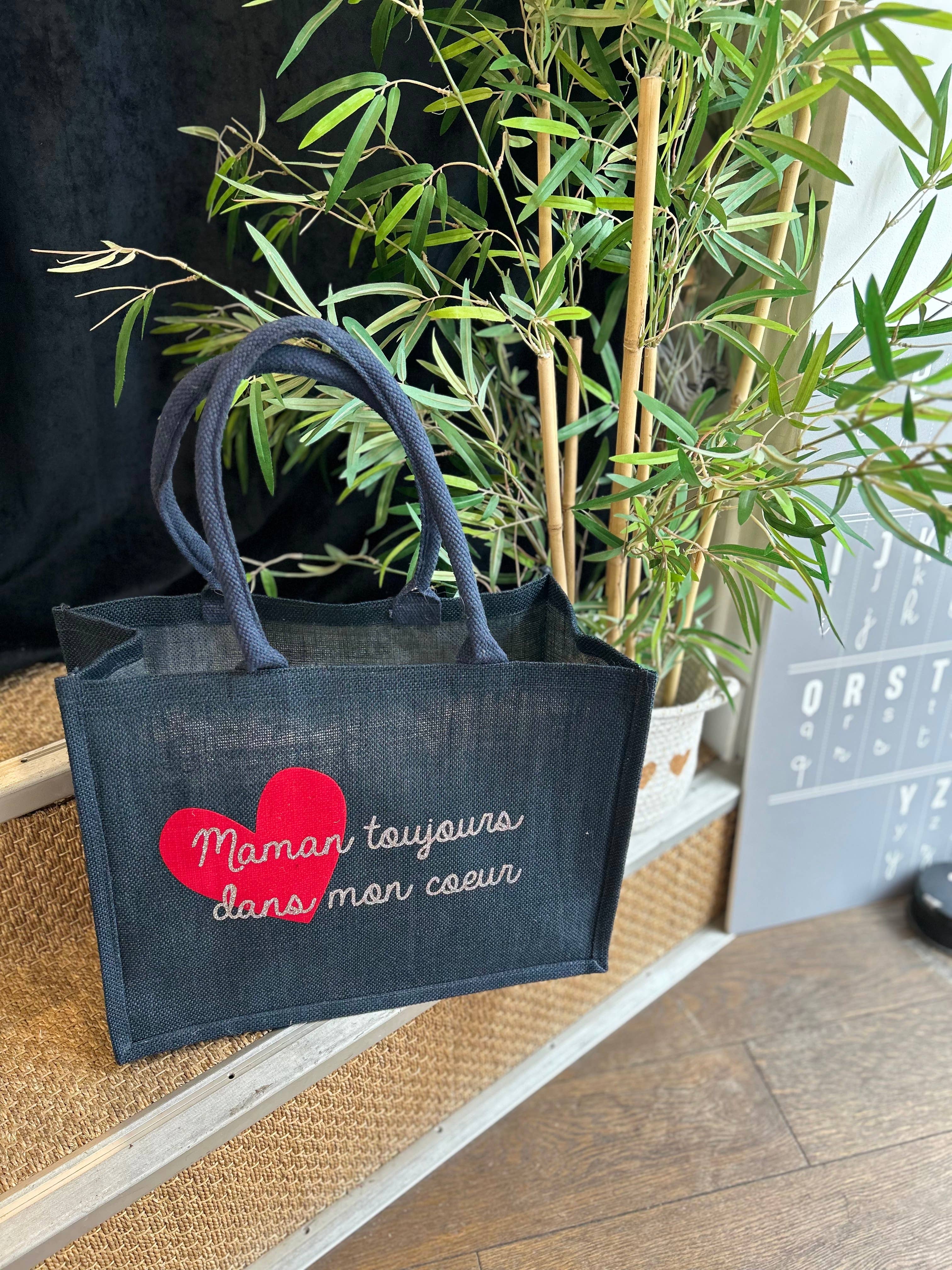 Toiles Chics – wholesale Tote bag – Women's – Large jute canvas tote bag - Mother's Day2