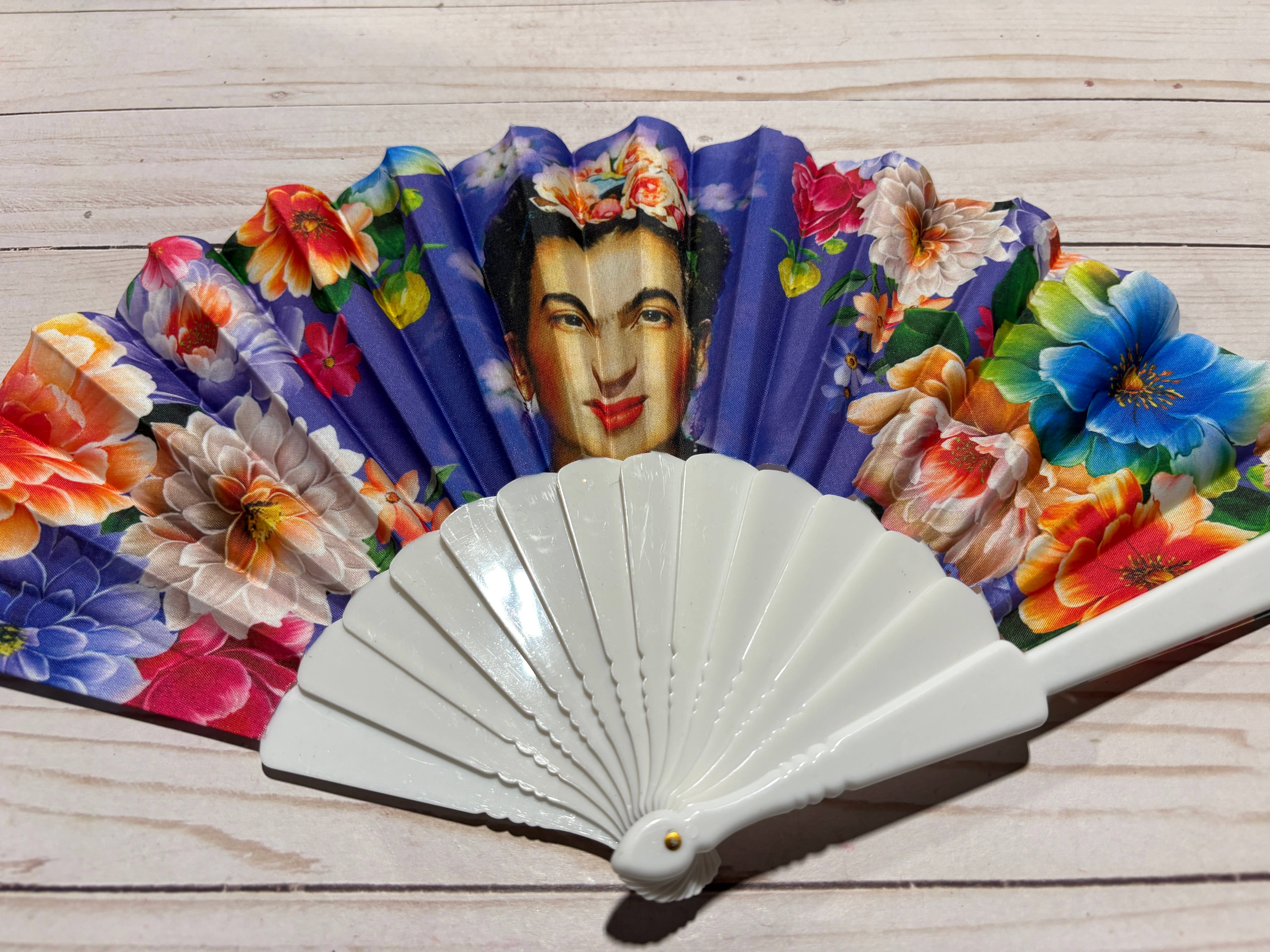 Viva Greetings - Wholesale Handheld Folding Fan - Frida Kahlo Design Hand Fan7