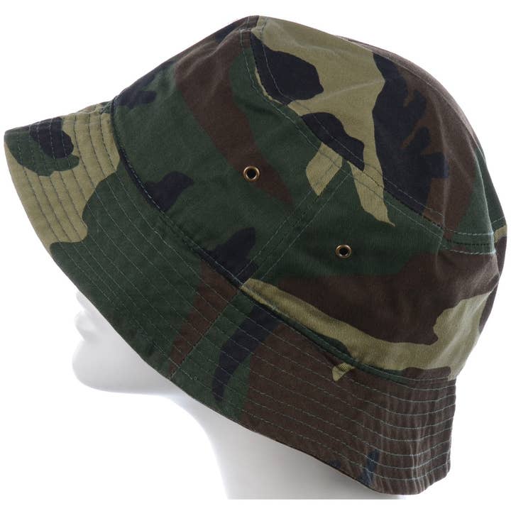 Jasper Trading LLC - Wholesale Bucket Hat - Unisex - 1500_CAMOUFLAGE GREEN- One Piece Hat1