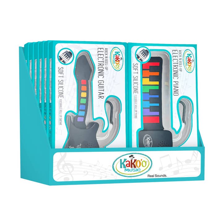 KaKo'o Mini Silicone Keychain Instruments 12pk Asst for wholesale by Blue Canoe Brands Inc