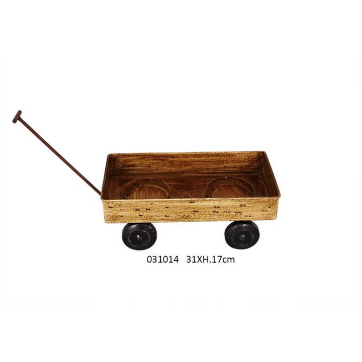 'Grange' Candle Holder Cart 31 X 11 X H. 17 cm for wholesale by Faye