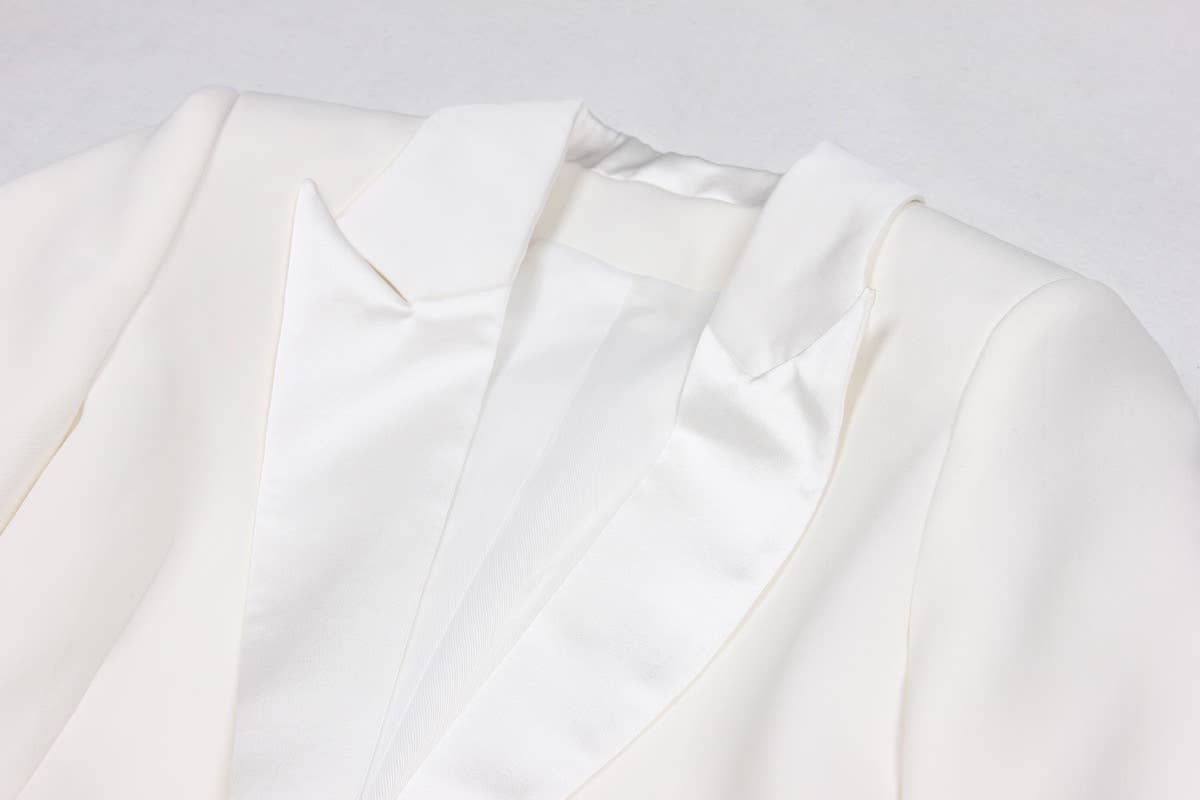 Productseeker – Engroshandel Habitter – til kvinder – SET069 Elegant strutsefjerblazer og buksesæt20