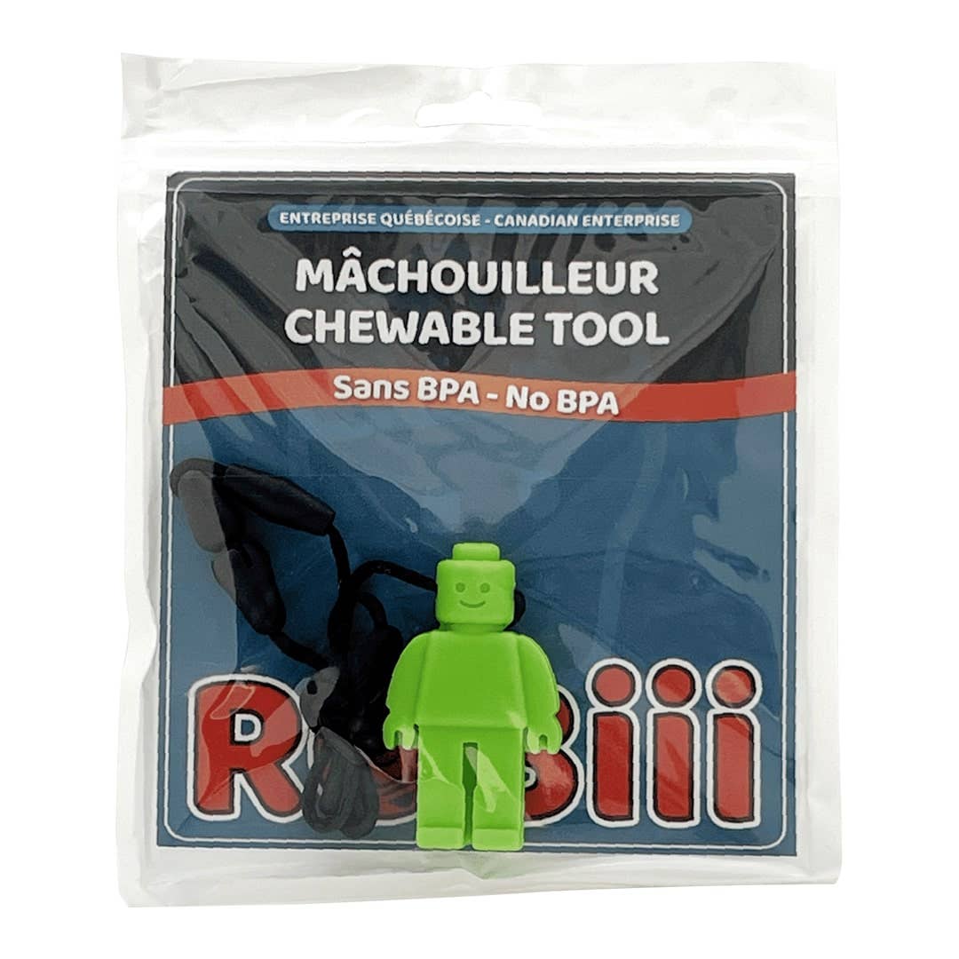 Robiii - Vendita all'ingrosso Cubo da dentizione - Neonati - Giocattolo sensoriale Chewable Brick Character - Giocattolo masticabile3