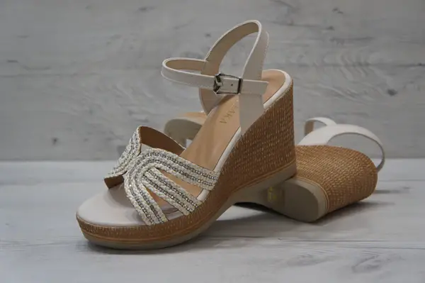 Top Staka - Wholesale Wedges - Women's - A68176Women's Summer Sparkling Wedge Cushion Platform Sandal12