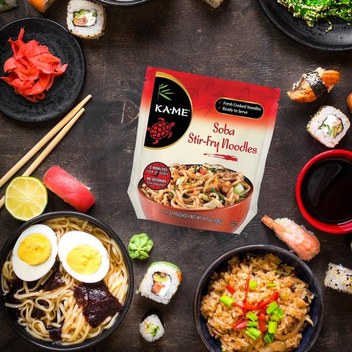 Soba Stir Fry Noodles for wholesale by Kame