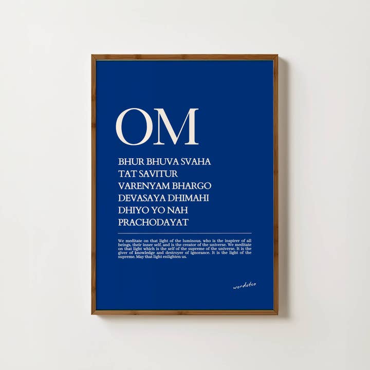 IMPRESSÃO DO MANTRA GAYATRI por atacado de Wordotco