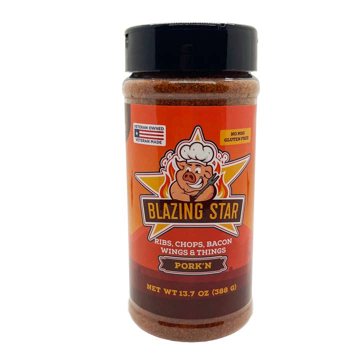 Blazing Star Pork'n Rub & Seasoning for wholesale by Blazing Star BBQ