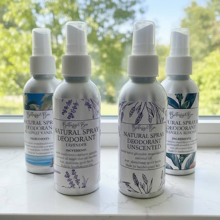 Butterfly&Bee - Wholesale Deodorant - Unisex - All Natural Aluminum-Free Spray Deodorant5