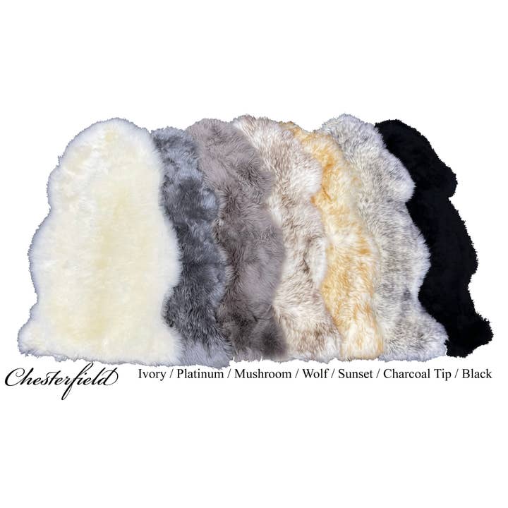 Chesterfield Leather - Wholesale Area Rug - Sheepskin Rug