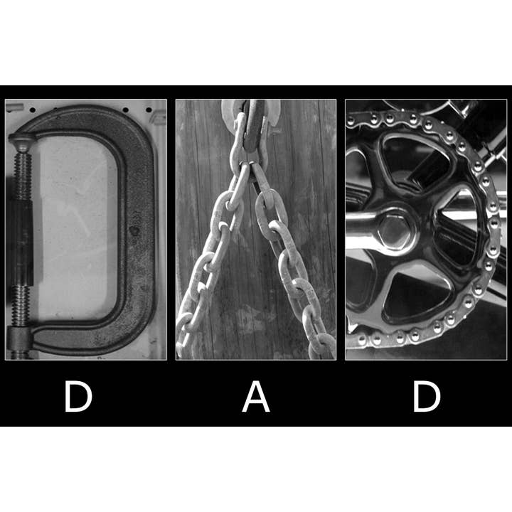 DAD_03 Grußkarte mit Alphabet-Fotografie für den Großhandel von PhotoWord Art