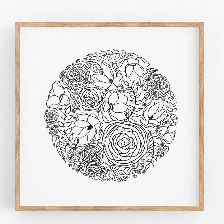 Runder Blumenstrauß Kunst für den Großhandel von Elle Ivy