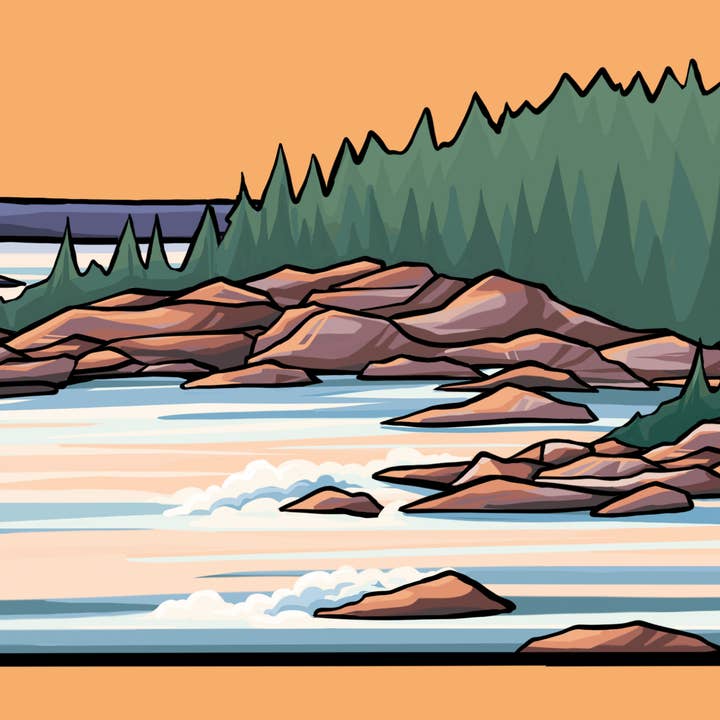 Hydrascape Stickers - Wholesale Sticker - Acadia National Park Infinity Sticker4