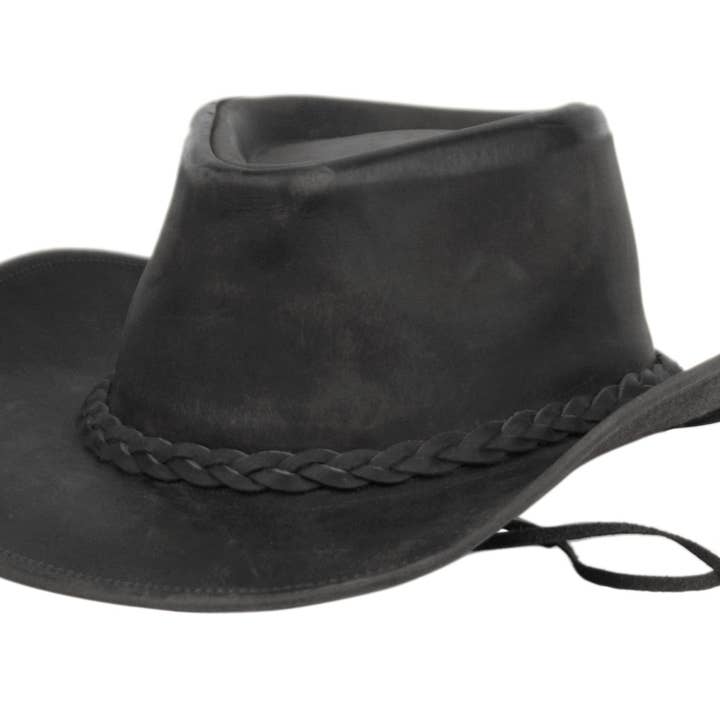 Cappelli da cowboy western in vera pelle con sottogola per la vendita all'ingrosso da parte di Epoch hats