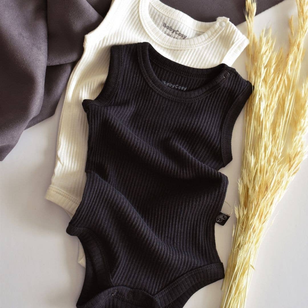 BabyCosy Organic - Wholesale  - MODAL Pack of 2 Sleeveless Bodysuits 50% Modal- 50% Cotton1