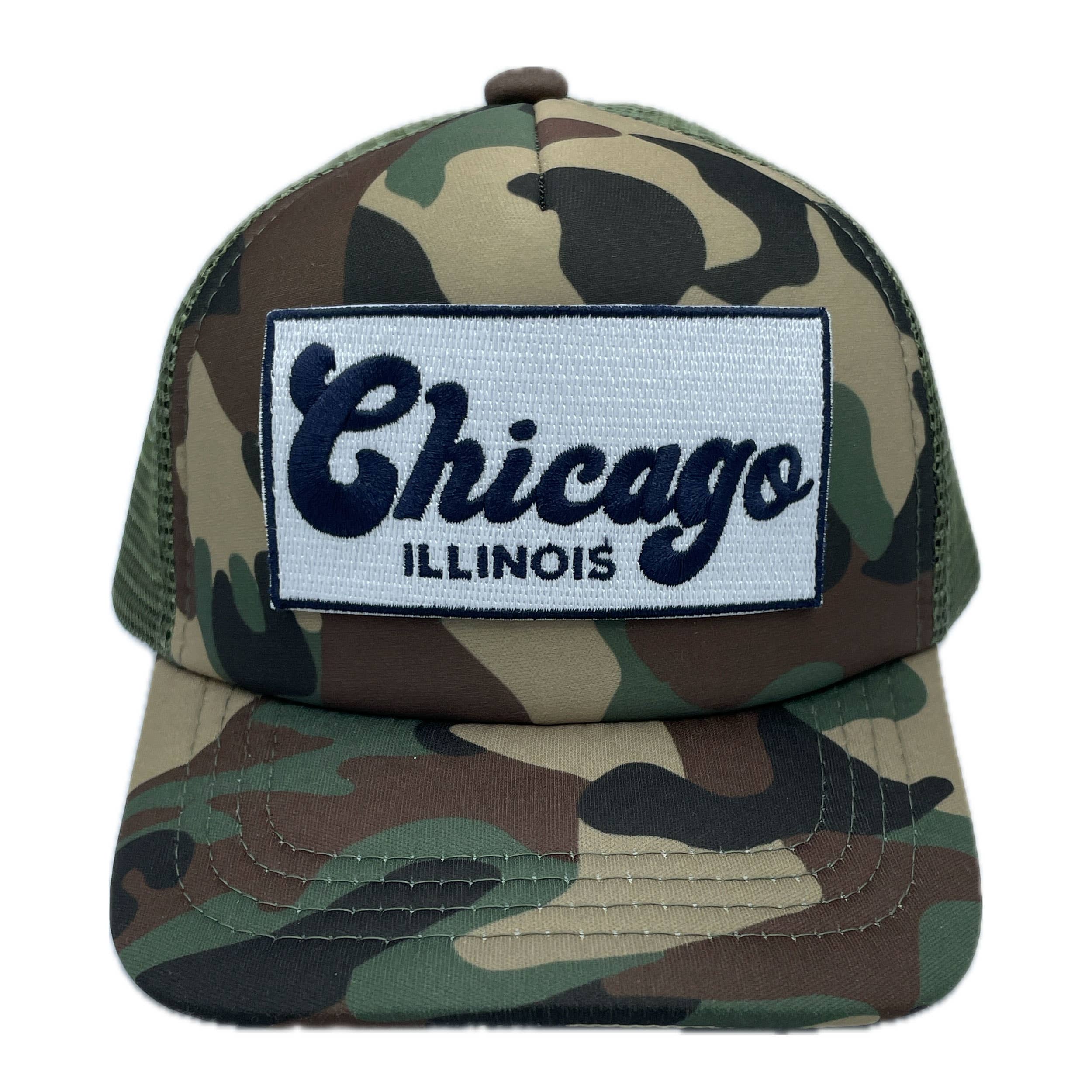 Hey Mountains - Wholesale Kids Hat - Kids - Baby Chicago, Illinois Trucker Hat1