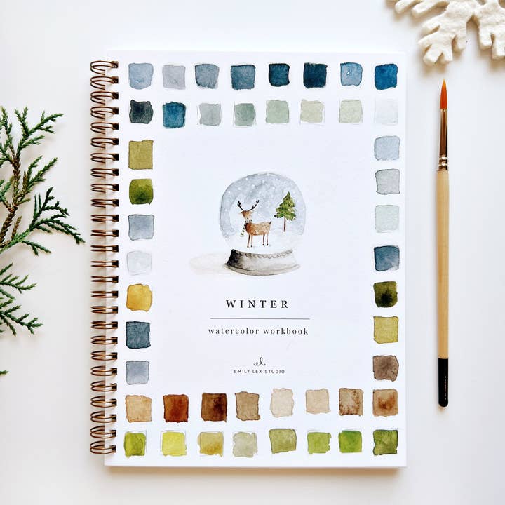 emily lex studio - Wholesale Sketchbook/Sketchpad - winter watercolor workbook