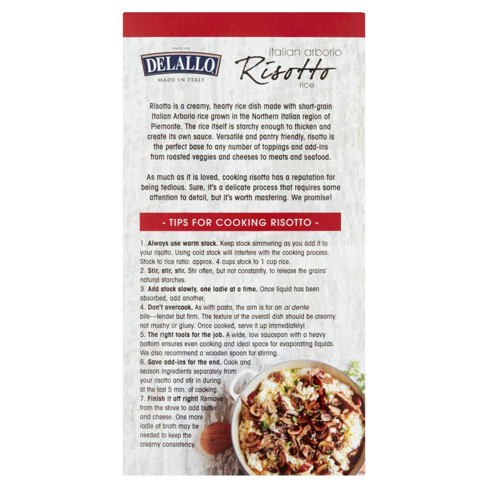 Delallo - Vente Riz - Riz Arborio (Riz à Risotto)5