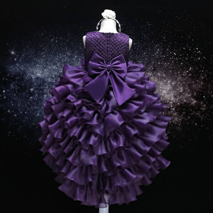 KiddieKickz - Wholesale Dress - Kids - Long Back Puffy Ruffle Dress