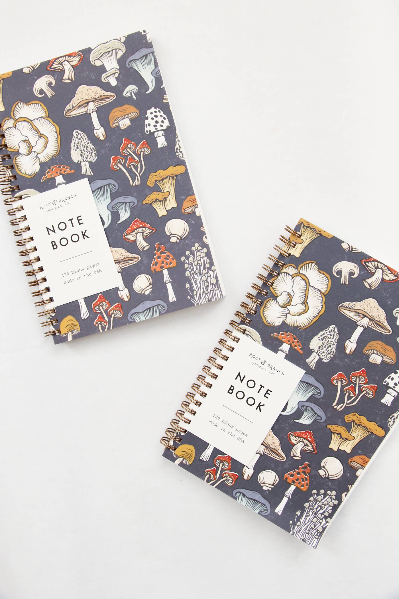 Root & Branch Paper Co. – Caderno por atacado – Caderno com espiral de cogumelos e fungos1