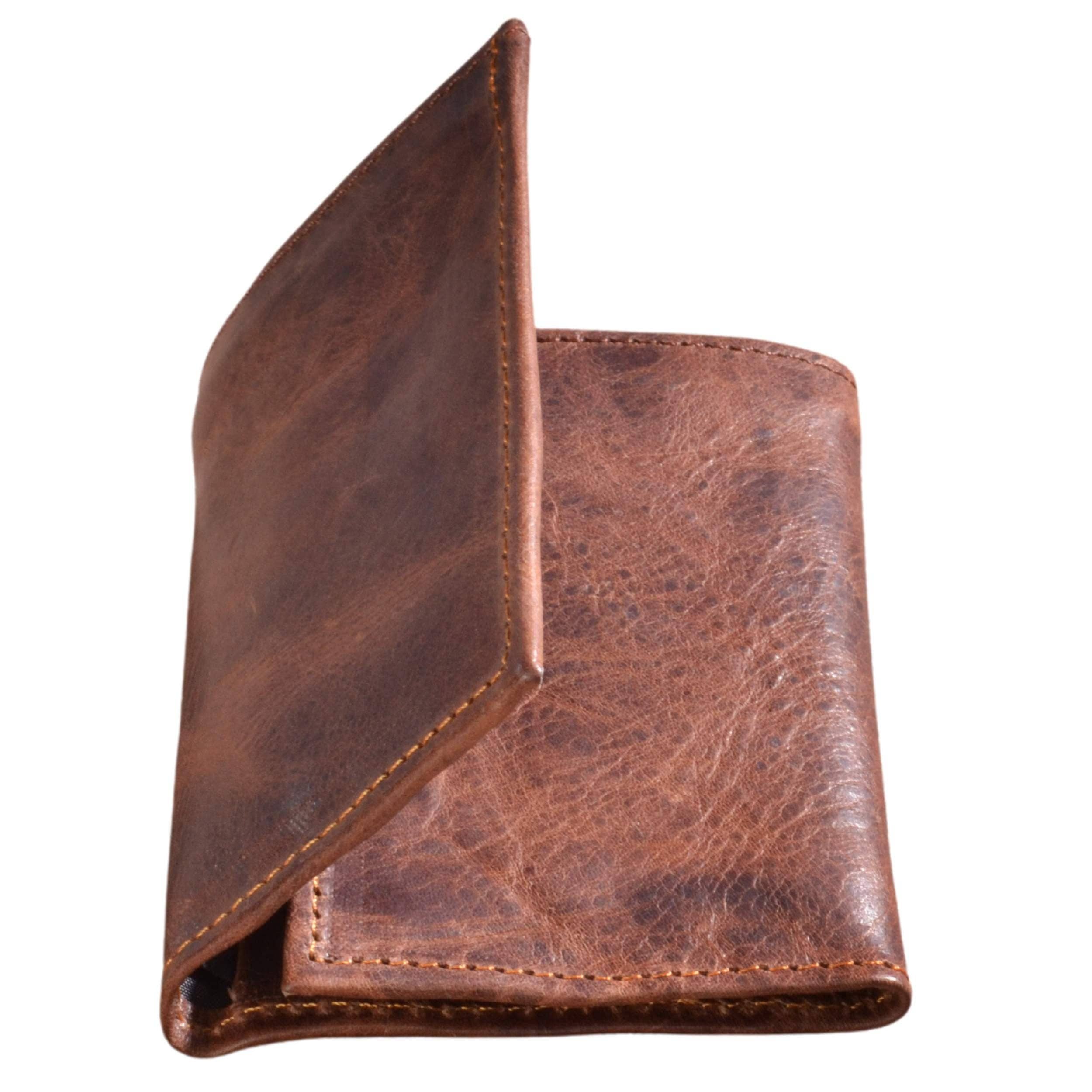 Atitlan Leather - Vente Portefeuille – homme - Portefeuille trifold artisanal en cuir0