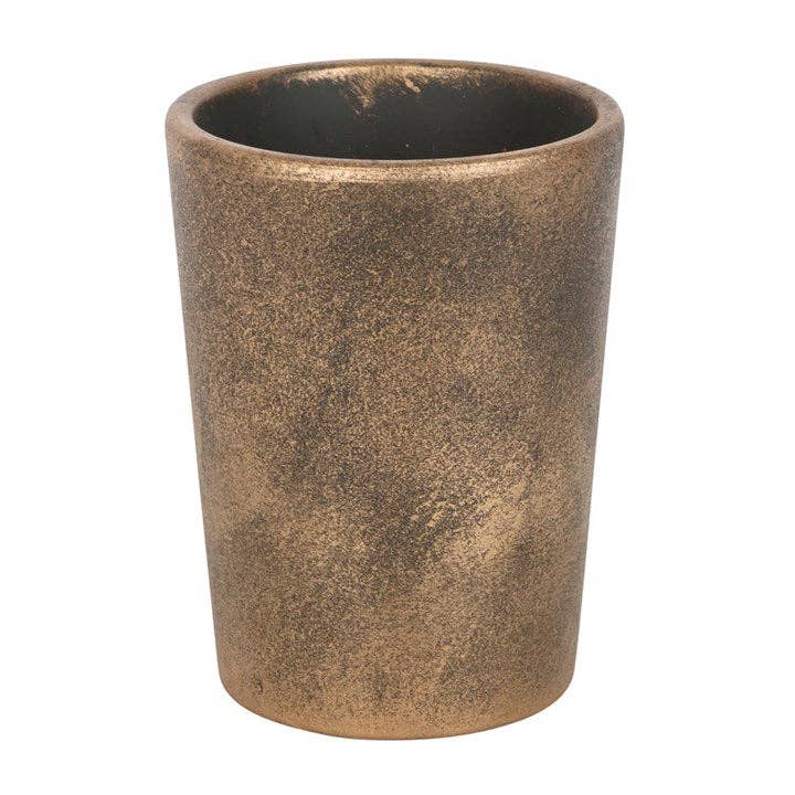 Something Different Wholesale – wholesale Plant pot – Triple Moon Bronze Terracotta Plant Pot by Lisa Parker3