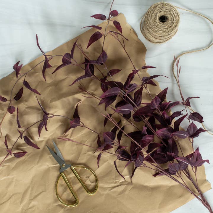 Ragon House - Wholesale Artificial Flowers - 45.75" DEEP PURPLE CLEMATIS FLORIDA SPRAY