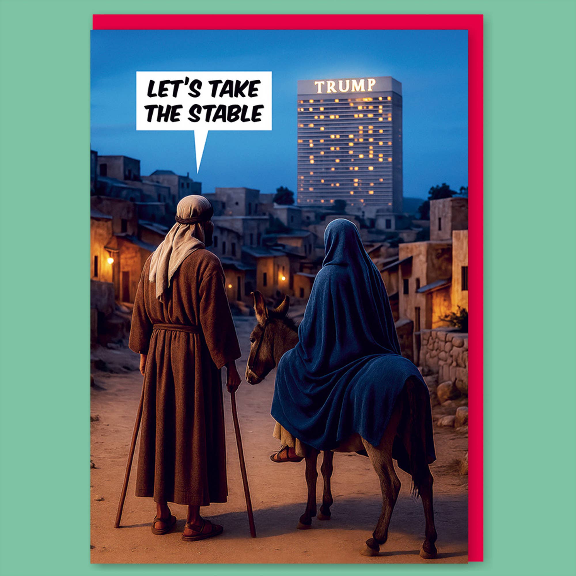 Dean Morris Cards - Wholesale Christmas Card - Let's take the stable Greeting Card2