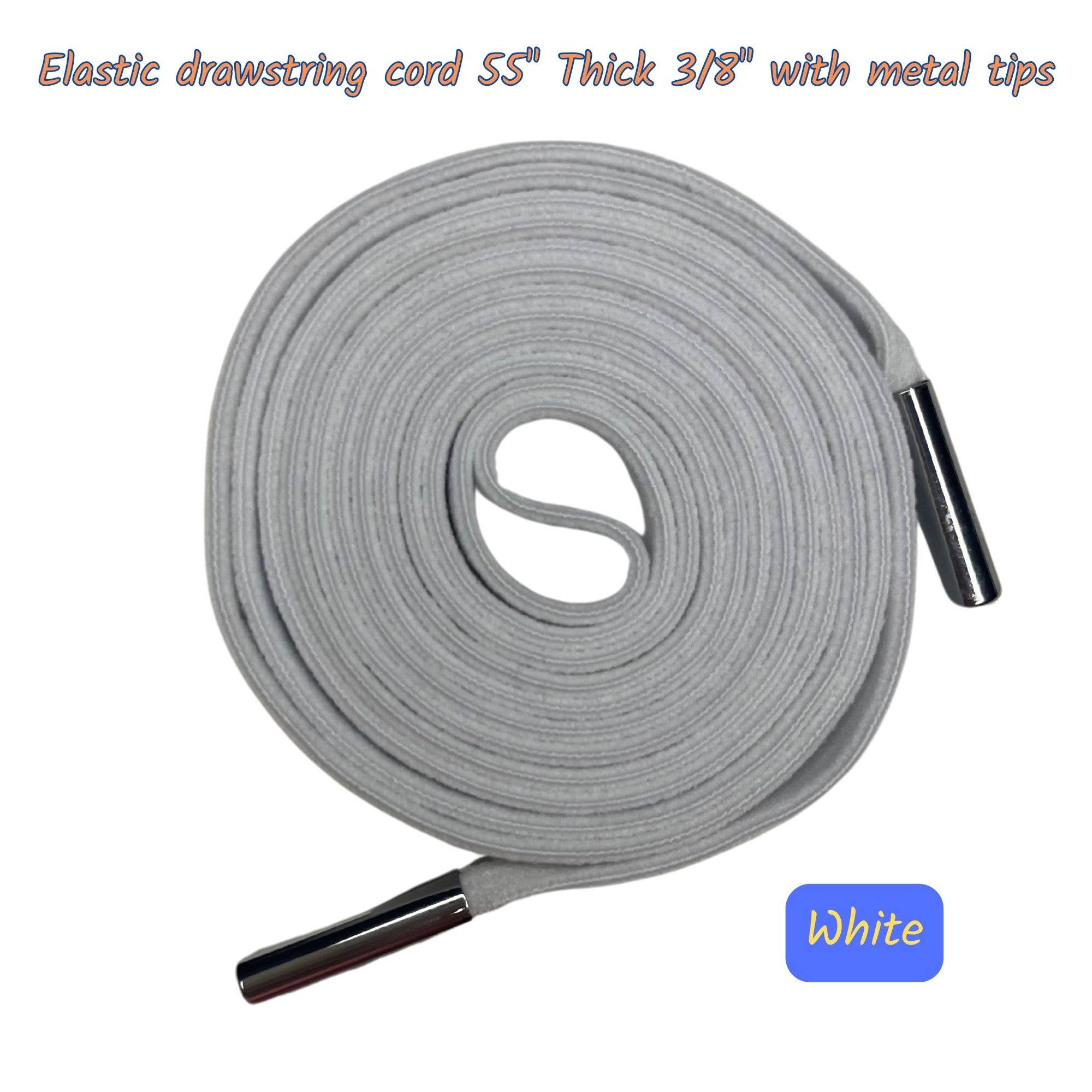 Infinite Sourcing & Trading LLC. - Venta al por mayor Bolsa con cierre de cordón - Unisex - Cordón de repuesto plano y elástico de 55 pulgadas de grosor y 3/8 pulgadas 8