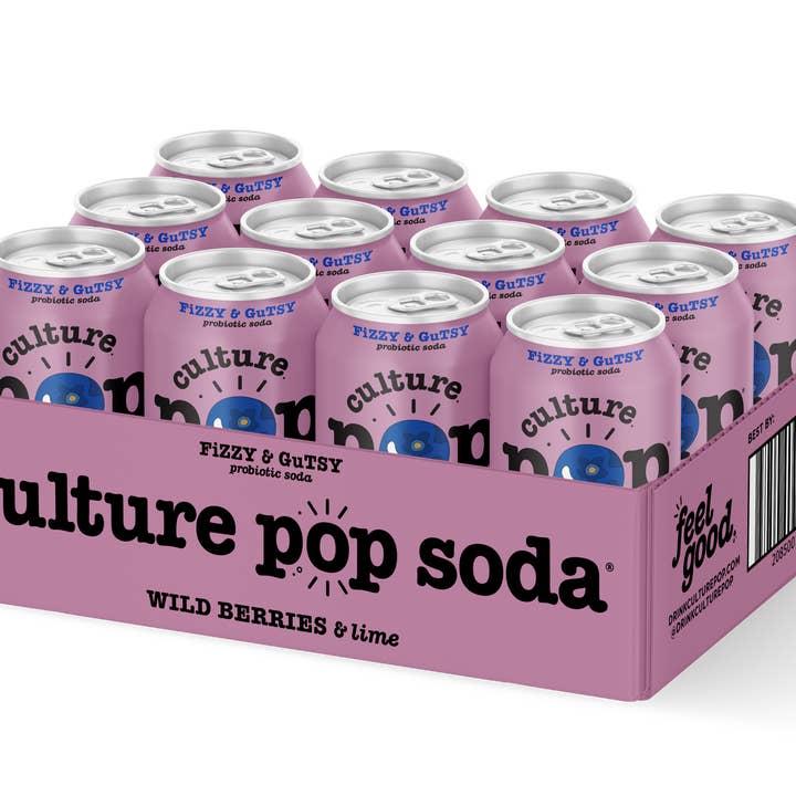 Culture Pop Soda - Wholesale Soda/Carbonated Drink - WILD BERRIES & lime - 12 Pack4