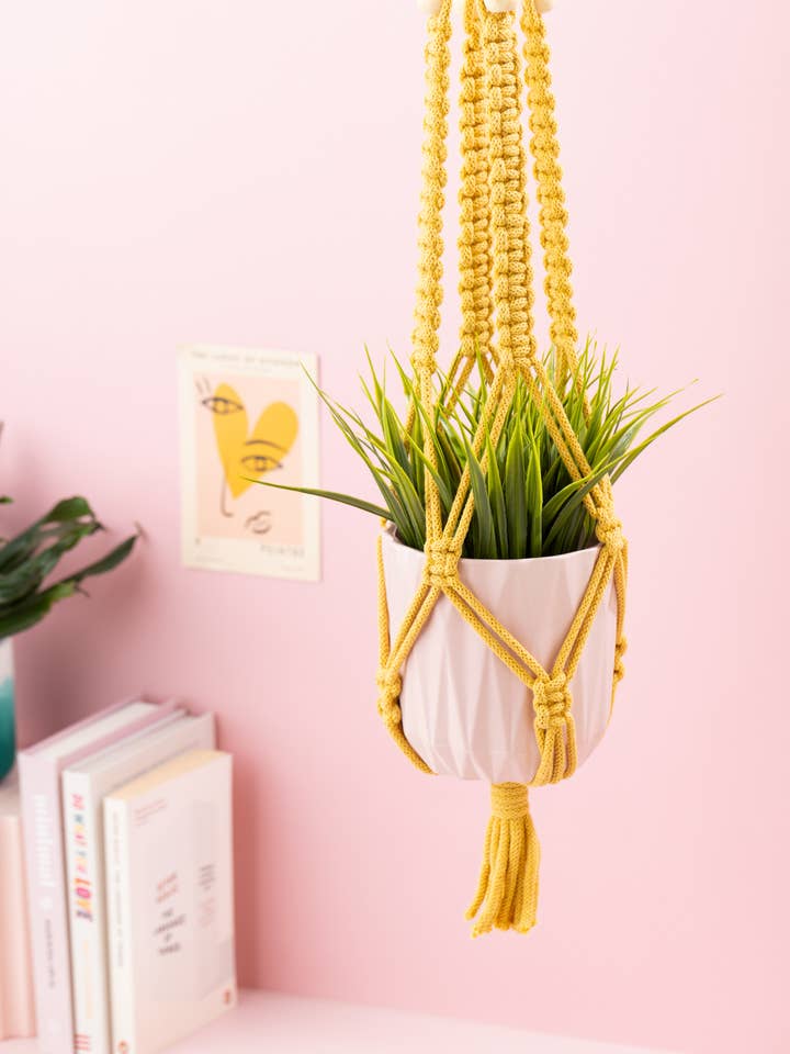 Macrame Beaded Planthanger for wholesale by Why Knot by Lottie