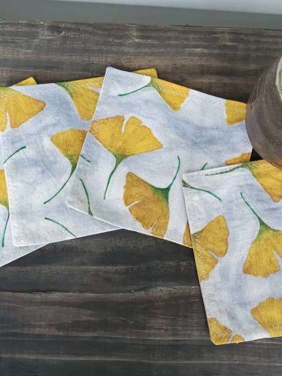 Ginkgo Leaf Cocktail Servettuppsättning för wholesale av Maple Moon Designs