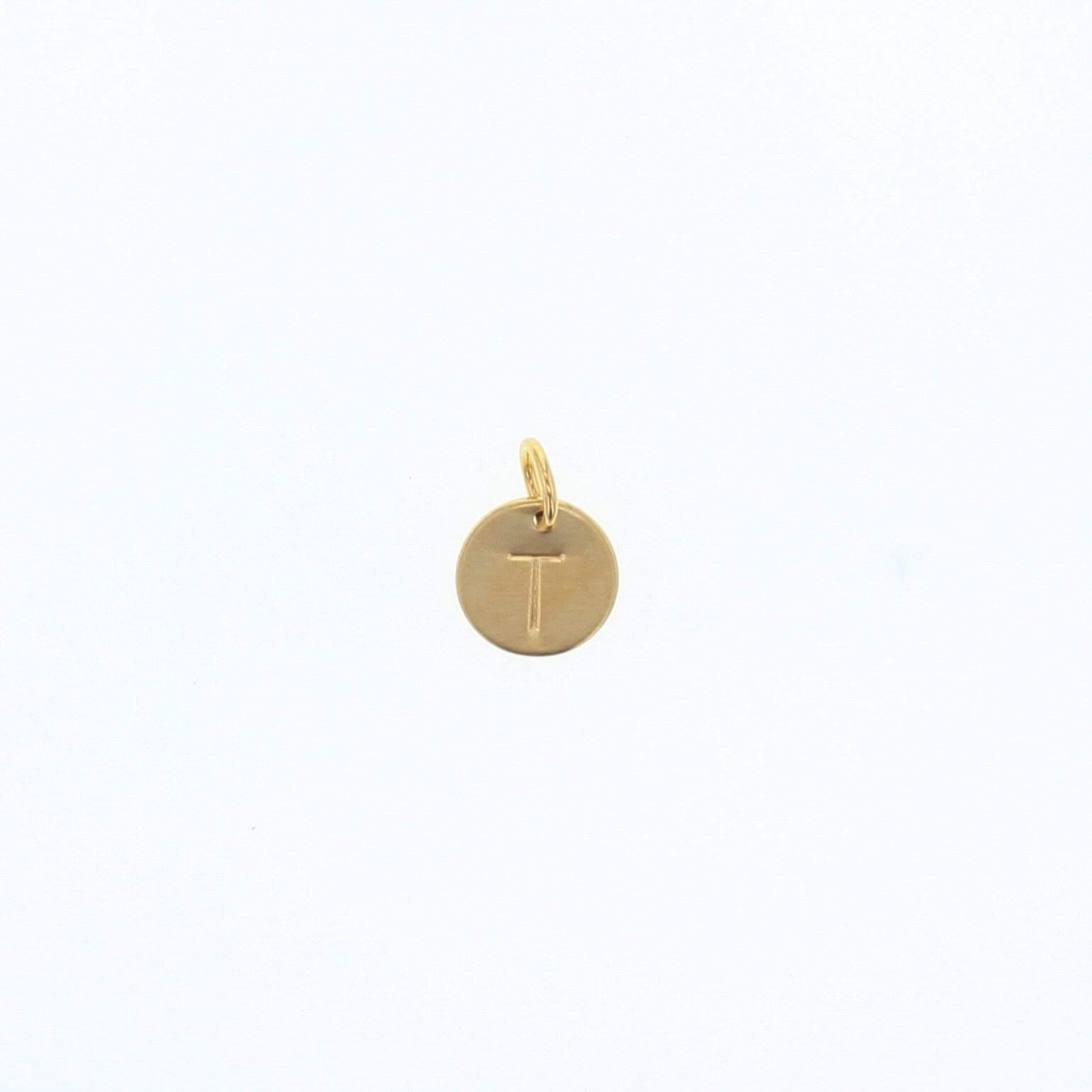Lotus Jewelry Studio – Pendente/pingente individual por atacado – Mini etiqueta de letra redonda5
