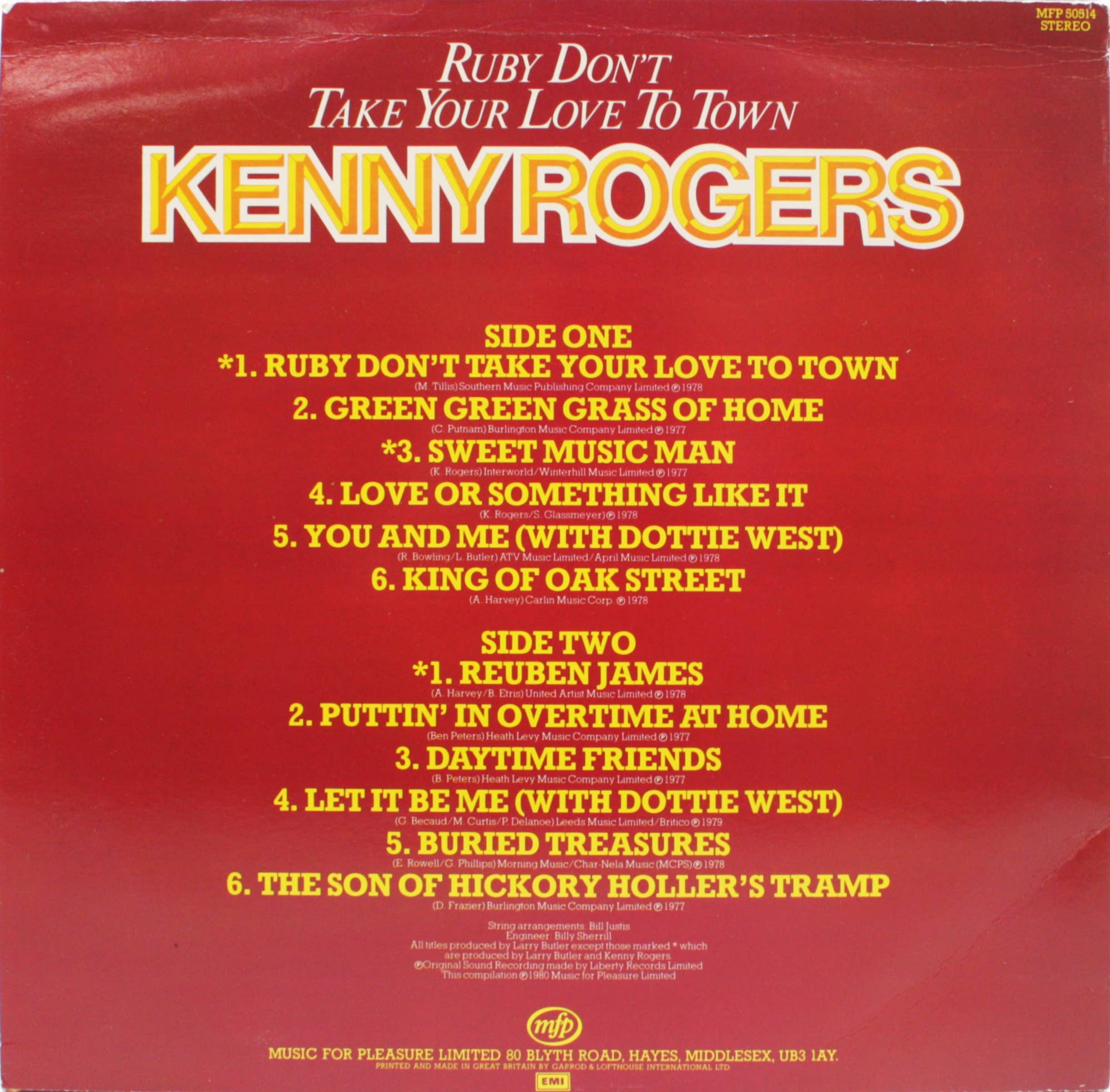 Square Deal Recordings & Supplies - Wholesale Music CD/Vinyl - Vinyl - Sealed 12" LP - Rogers, Kenny - Ruby Don't Take...1