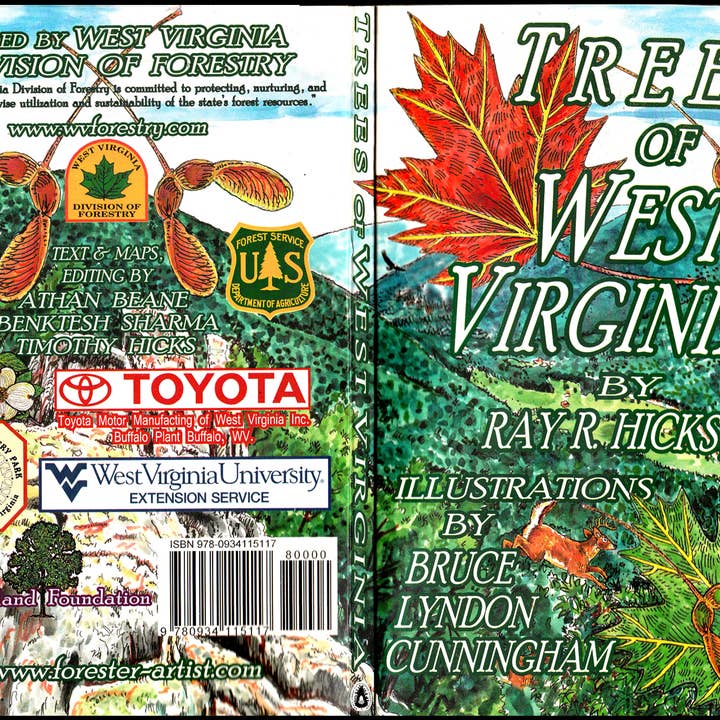 Boek - Trees of West Virginia door Ray R. Hicks Jr. voor wholesale door Forester-artist.com