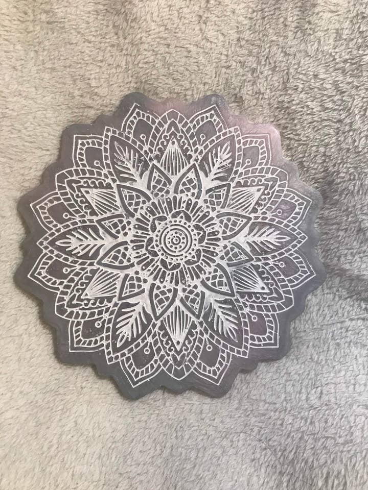 Handmade resin large mandala tray,christmas gifts, xmas for wholesale by Little Shroom Crafts