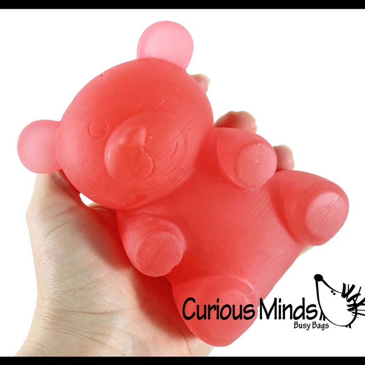Curious Minds Toys - Wholesale Fidget Toy - Kids - 1 Soft Large Mochi Gummy Bear - Large Squishy Sensory Fidget9