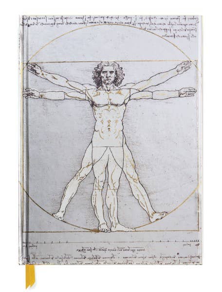 Texas Bookman - Wholesale Schetsboek/Schetsblok - Leonardo da Vinci: schetsboek van de mens van Vitruvius0
