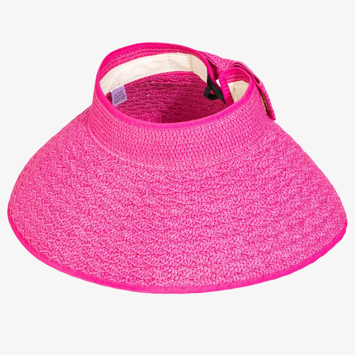 Collections by Fame Accessories - Wholesale Visor - Women's - Summer Straw Visor Sun Hat5