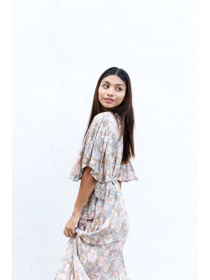 The Fox and The Mermaid - Wholesale Dress - Women's - Jodoh Wrap Dress (Fawn)