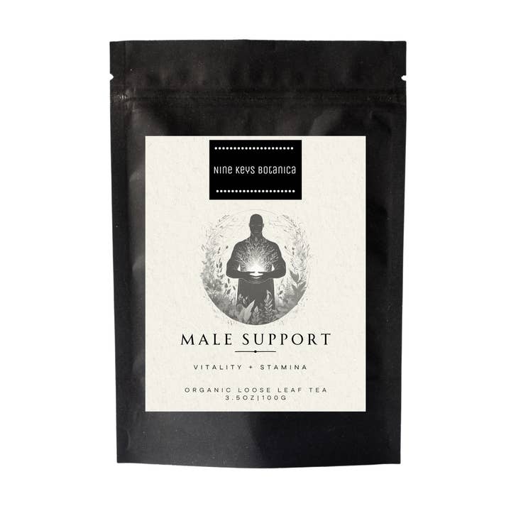 Male Support Organic Herbal Blend for wholesale by Nine Keys Botanica