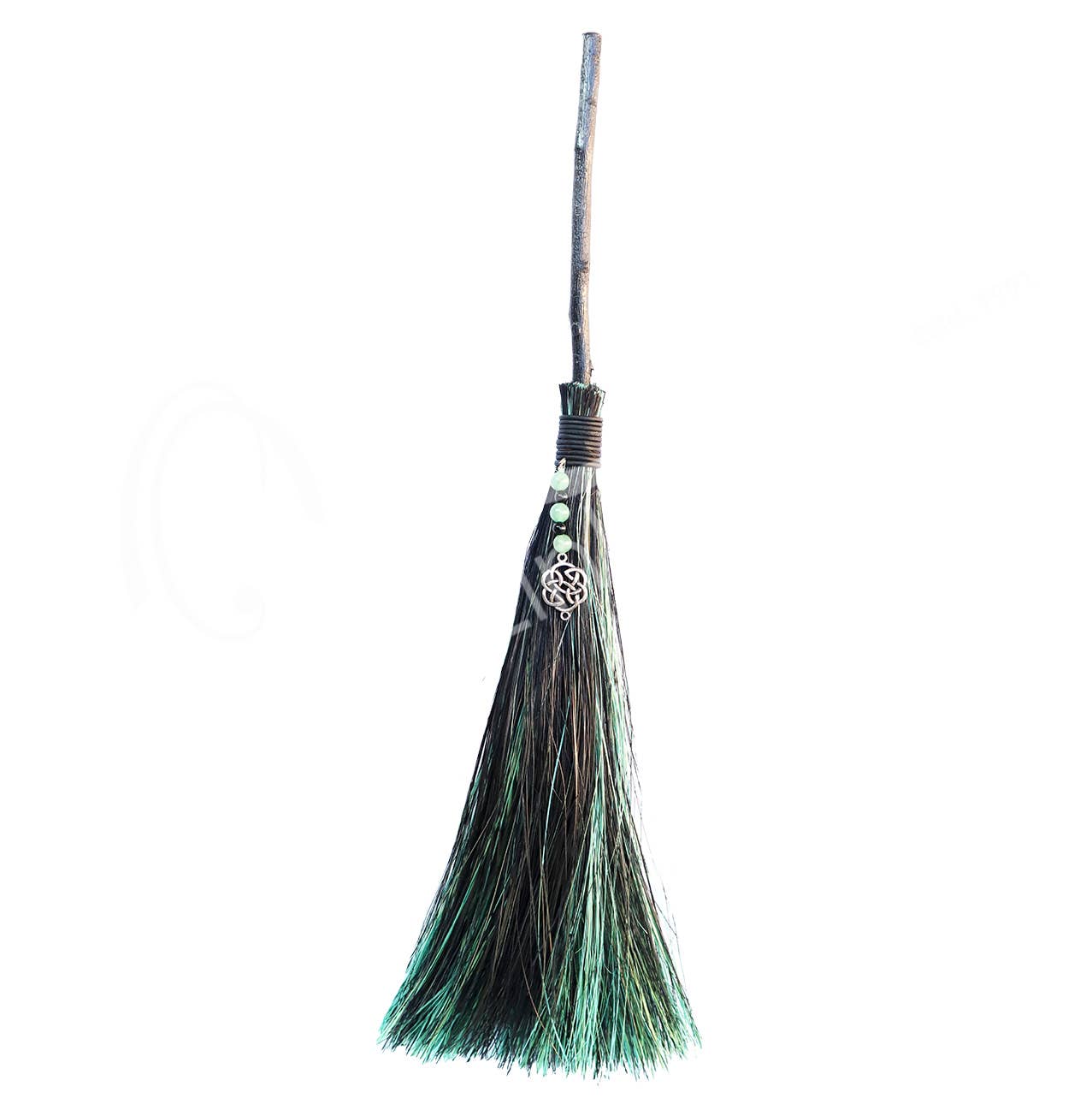 Oceanic Linkways Inc - Vente Pierre et cristal de spiritualité - (BALAIS DE SORCIÈRE) - ROND NOIR & VERT AVEC AVEN VERT0