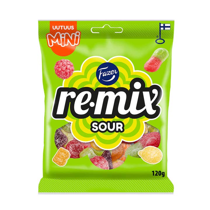 Bonbons acidulés Fazer Remix 120 g pour la vente par Tokkida