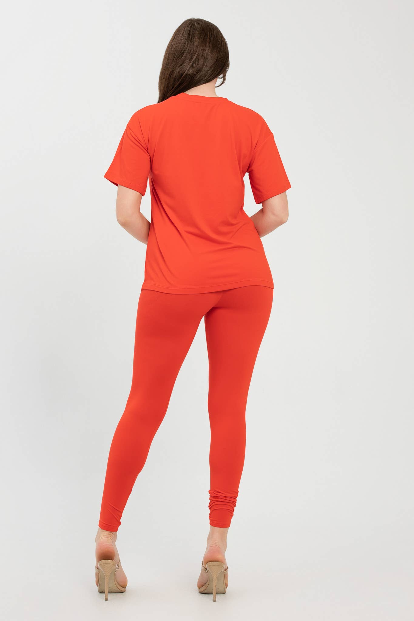 Julia by LoveJ – wholesale Set med topp och byxa – Dam – Set med borstad Dty rundhalsad topp och leggings27