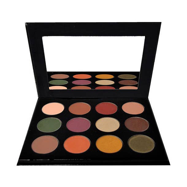 Autumn Vibes 12 Shade Palette for wholesale by Lkins Skincare LLC